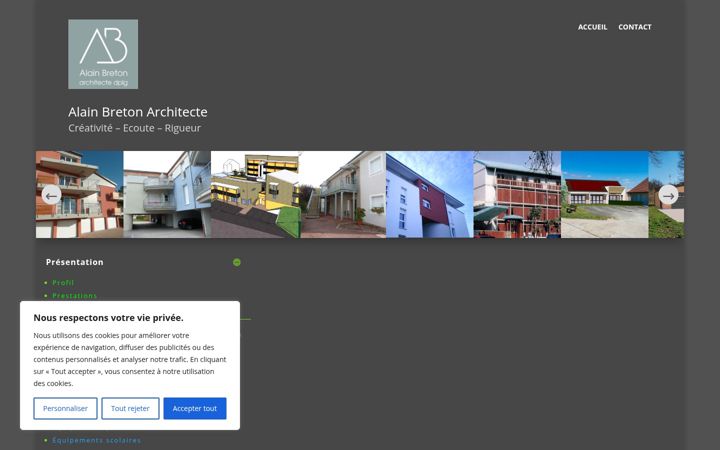 Screenshot of alainbretonarchitecte.fr