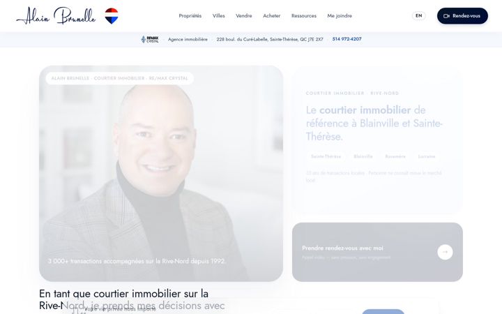 Екранна снимка на alainbrunelle.com