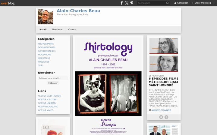 Screenshot of alaincharlesbeau.net