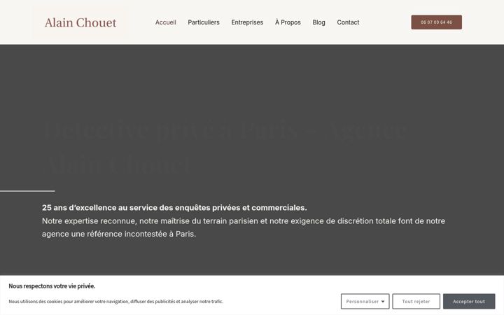 Screenshot of alainchouet.com
