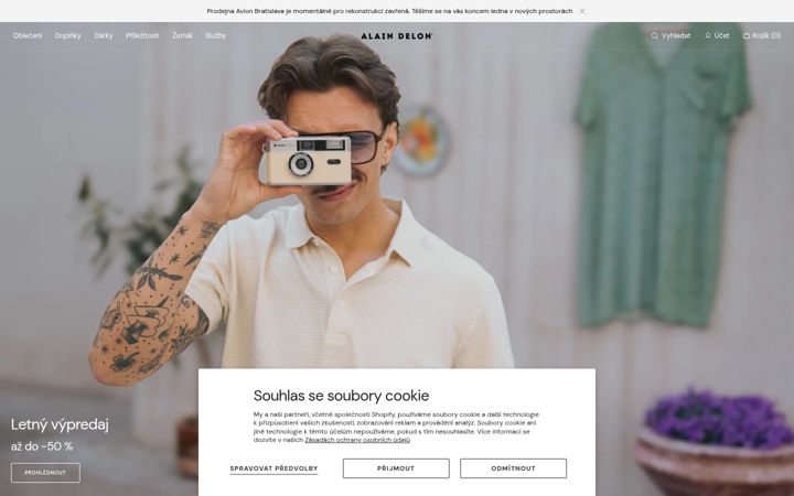 Screenshot of alaindelon.cz