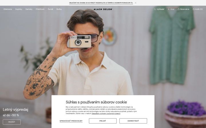 Screenshot of alaindelon.sk