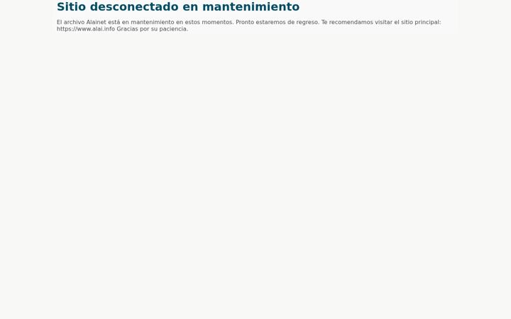 Screenshot of alainet.org