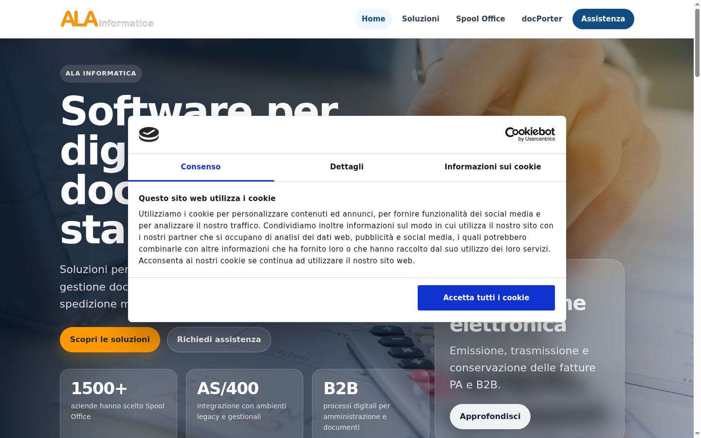 Snímka obrazovky banera súhlasu zobrazeného pred akoukoľvek interakciou