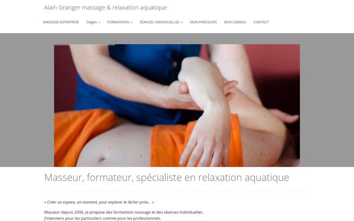 Screenshot of alaingranger.com