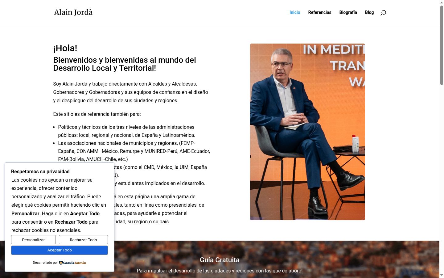 Screenshot tal-banner tal-kunsens muri qabel kwalunkwe interazzjoni