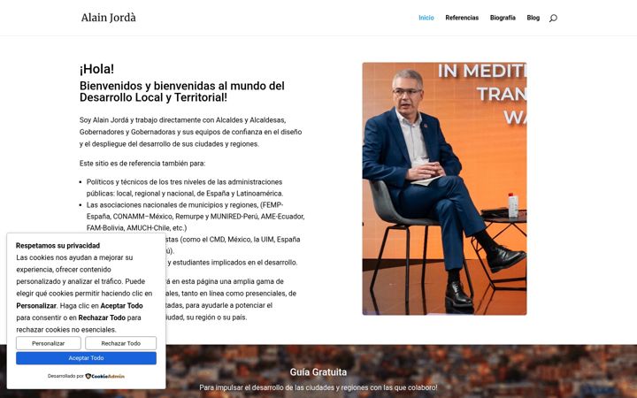 Screenshot of alainjorda.com