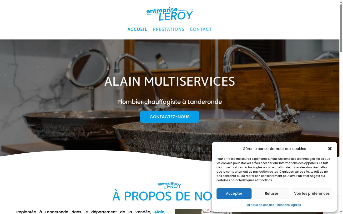 Screenshot tal-banner tal-kunsens muri qabel kwalunkwe interazzjoni