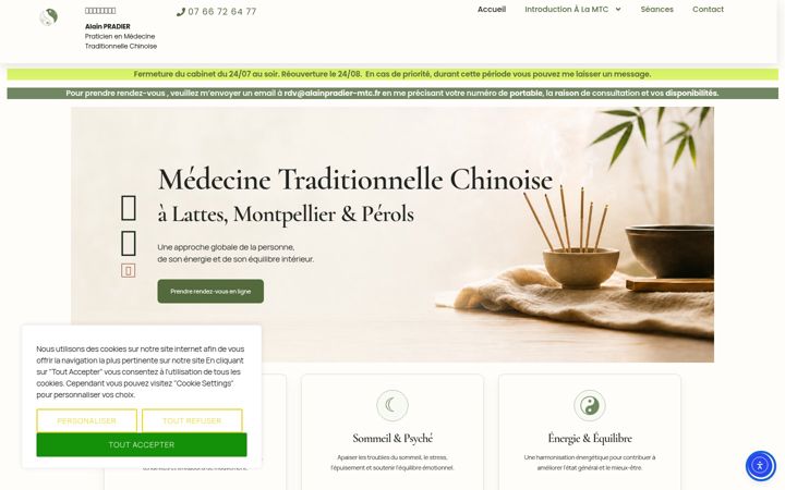 Screenshot of alainpradier-mtc.fr