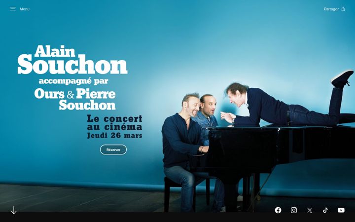 Screenshot of alainsouchonaucinema.com