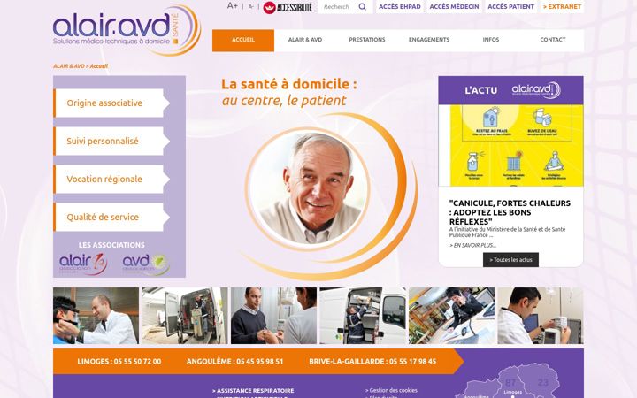 Screenshot of alair-avd.com