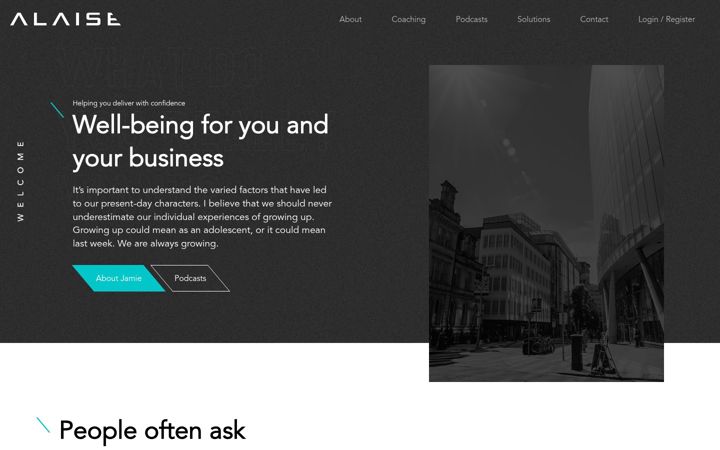 Screenshot of alaise.co.uk
