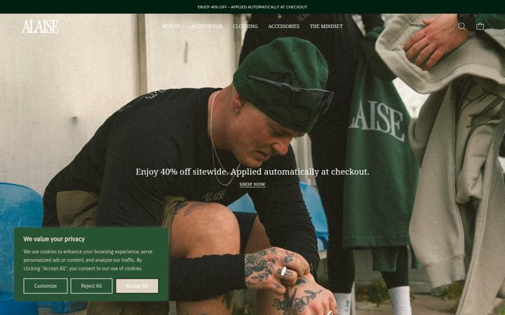 Screenshot of alaiseactive.com