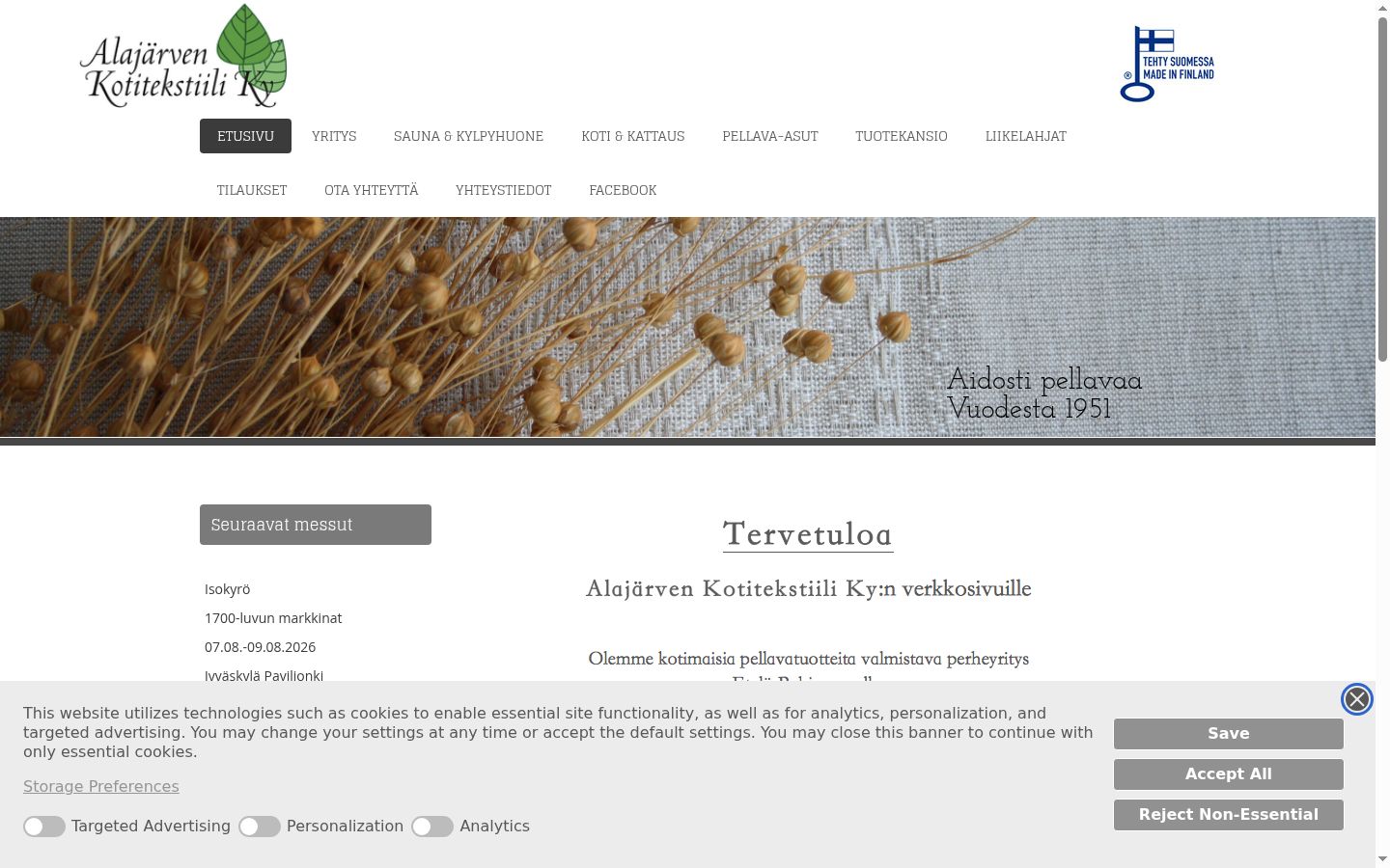 Sutikimo reklamjuostės, rodytos prieš bet kokią sąveiką, ekrano kopija