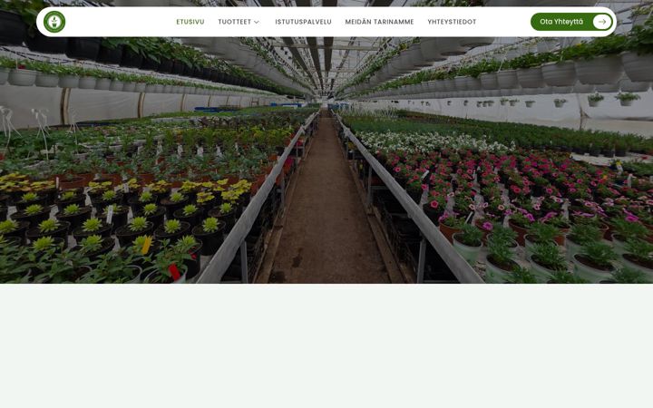 Screenshot of alajoenkasvitarha.fi