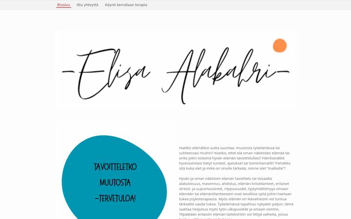 Screenshot of alakahrielisa.net