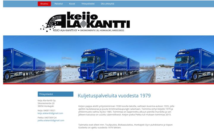 Screenshot of alakantti.fi