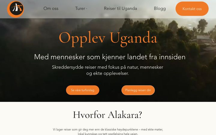 Screenshot of alakara.no