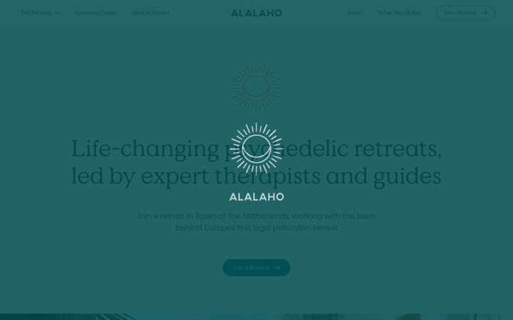 Screenshot of alalaho.org