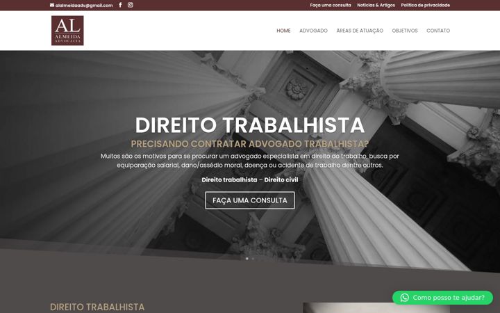 Screenshot ta' alalmeida.adv.br