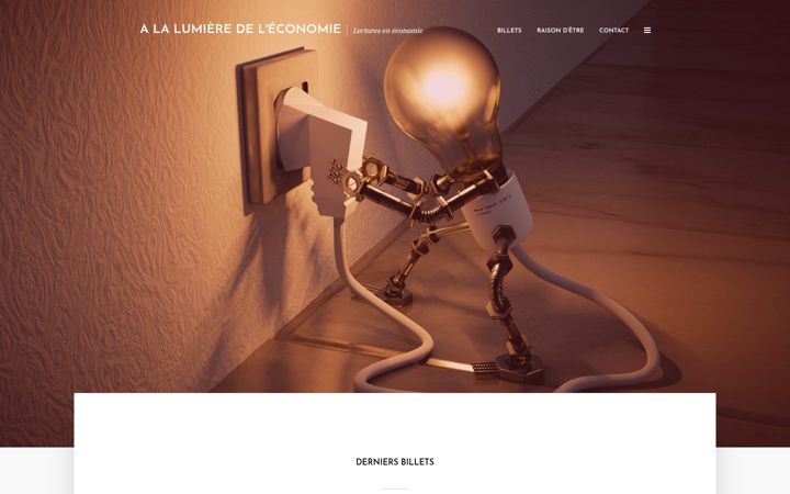 Screenshot of alalumieredeleconomie.fr