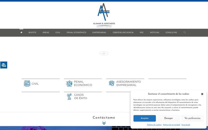 Screenshot of alamanasociados.com