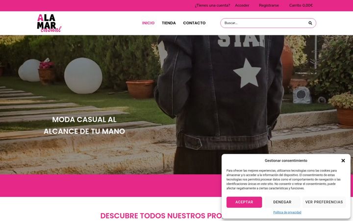 Screenshot of alamarcasual.es