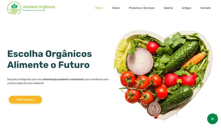 Screenshot di alambariorganicos.com.br