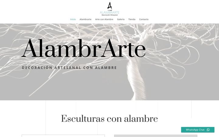 Snímek obrazovky alambrarte.com