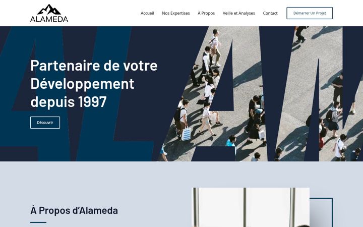 Screenshot of alameda.fr