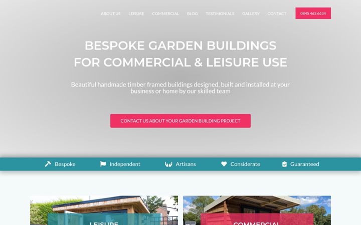 Screenshot of alamedagardenbuildings.co.uk
