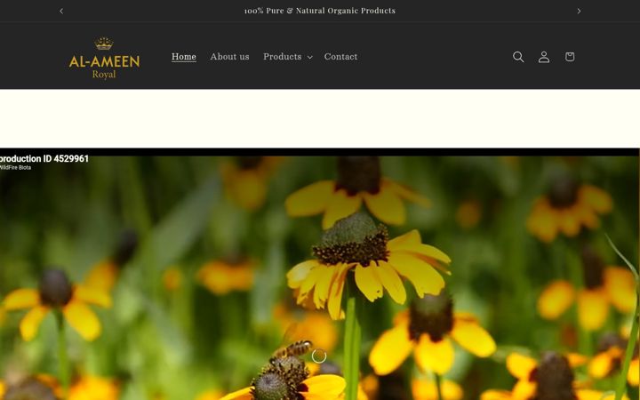 Screenshot of alameenhoney.com