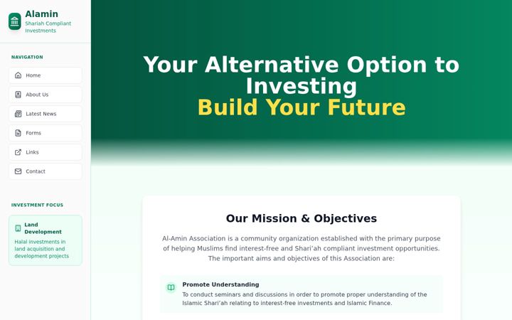 Screenshot of alaminrrsp.com