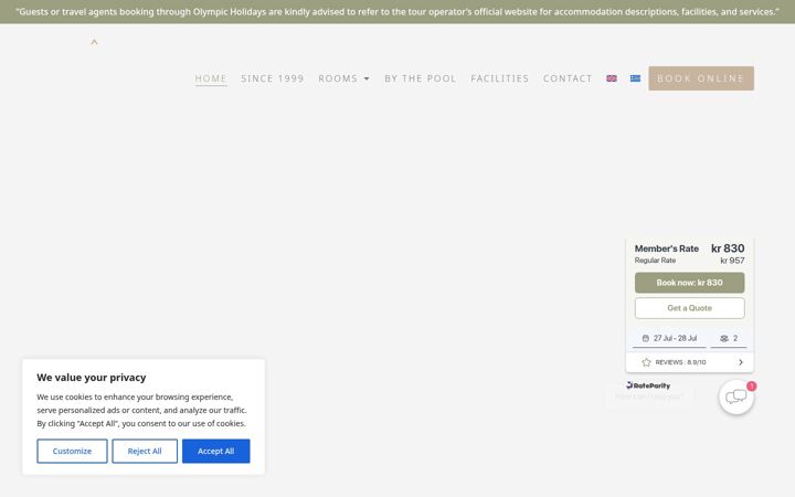 Screenshot of alamishotel.com
