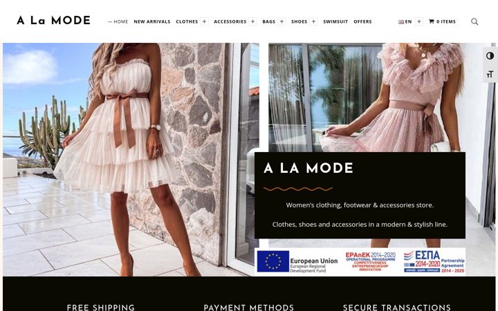 Screenshot of alamode.gr