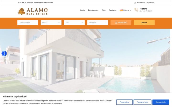 Screenshot of alamorealestate.es
