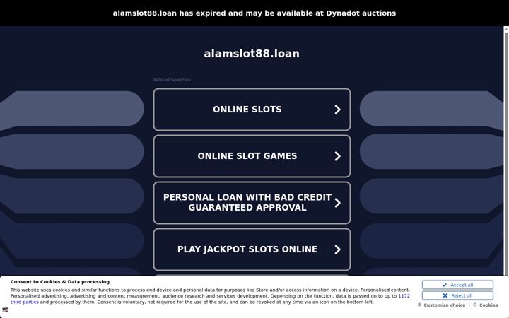 Screenshot of alamslot88.loan
