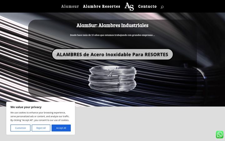 Screenshot of alamsur.com.ar