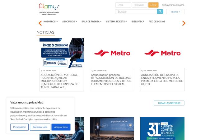 Screenshot of alamys.org