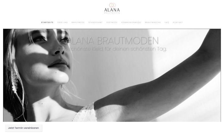 Screenshot of alana-brautmoden.de
