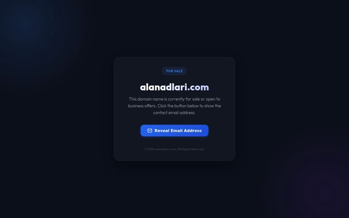 Screenshot of alanadlari.com