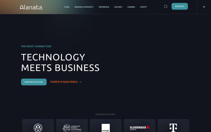 Screenshot of alanata.sk