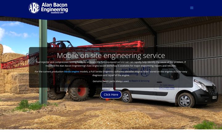 Screenshot of alanbaconengineering.co.uk