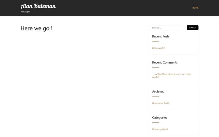 Screenshot of alanbateman.me