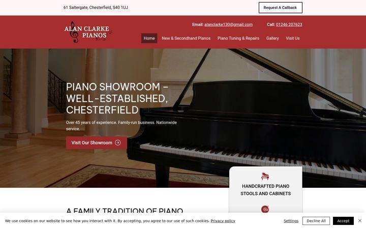 Screenshot of alanclarkepianos.co.uk