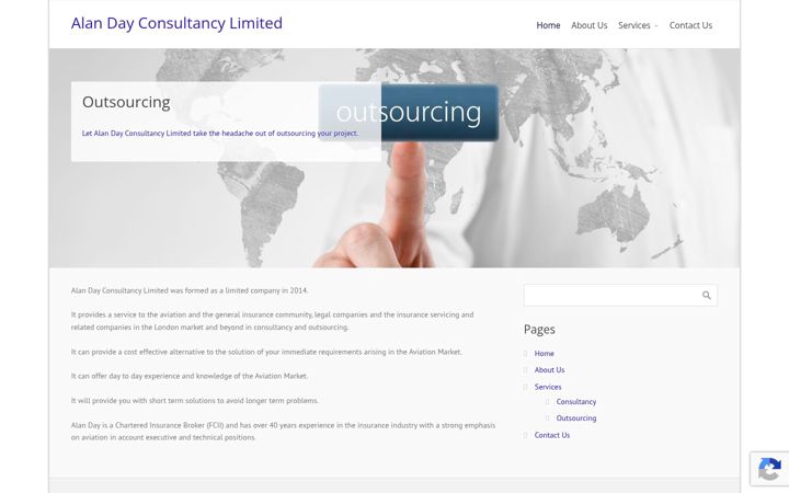 Screenshot of alandayconsultancy.co.uk