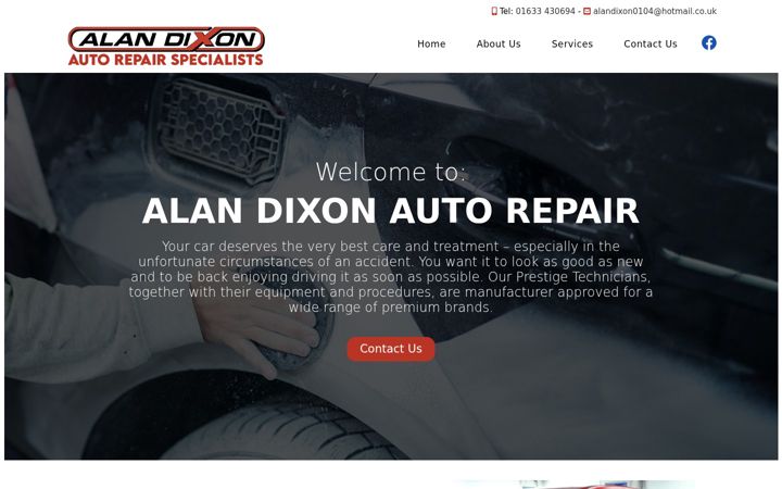 Screenshot of alandixon.co.uk