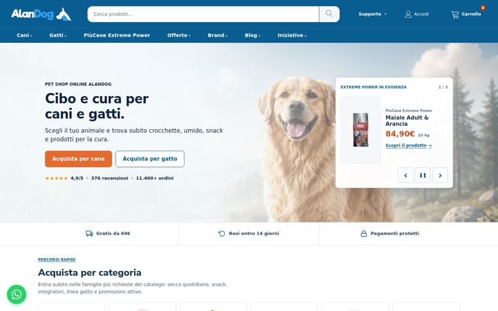 Screenshot of alandog.com