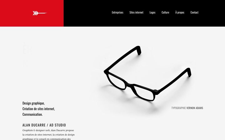 Screenshot of alanducarre.com