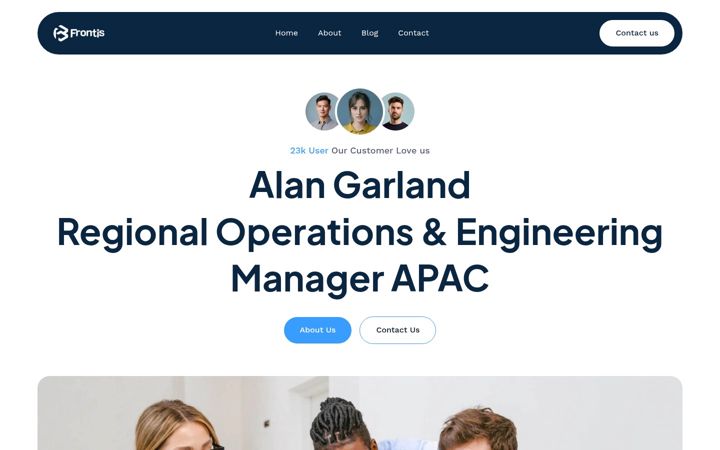 Screenshot of alangarland.com